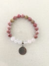 Bracelet de rhodonite et quartz Rose – Image 3